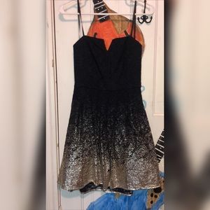 Strapless prom dress